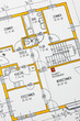 Bauplan eines Hauses