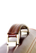 close-up of briefcase handle