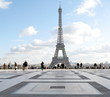 Photo: Esplanade du Trocadero, Tour Eiffel, France. Esplanade du Trocadero, Tour Eiffel, France.