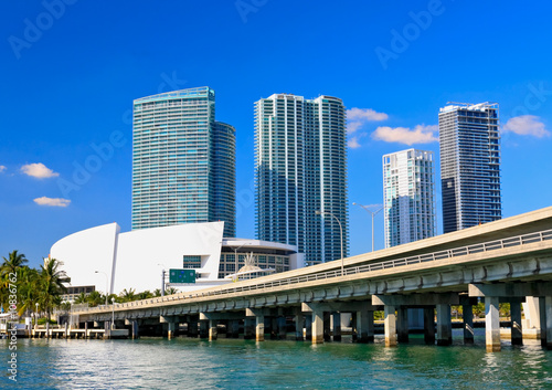 Photo: The high-rise buildings in downtown Miami The high-rise buildings in downtown Miami