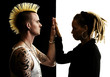 Man with Mohawk and Woman with Dreadlocks