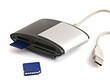 Memory card rider with inserted card