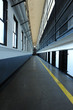 prison hall with cell on the right