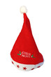 bonnet de Noël sur fond blanc
