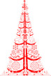 red christmas tree