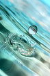 Drops of blue drink. Drops of blue drink.