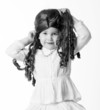 Photo: The girl in a wig The girl in a wig