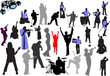 Orchestra silhouettes