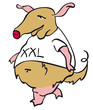 Illustration: innerer Schweinehund IV innerer Schweinehund IV