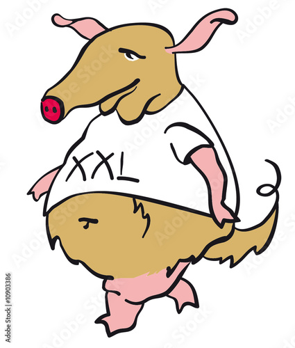 Illustration: innerer Schweinehund IV innerer Schweinehund IV