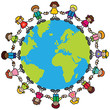 Group of smiling boys and girls
