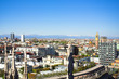 Panorama from Duomo roof, Milan, Italy Panorama from Duomo roof, Milan, Italy