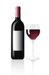 botella de vino tinto