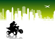 Quad Rider - city vector pack Quad Rider - city vector pack