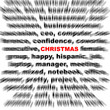A conceptual image representing a focus on red word