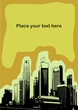 Skyscrapers with empty place for  text - illustration