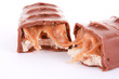Bar of chocolat isolated on white