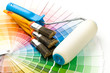 Brushes and paint-roller Brushes and paint-roller