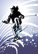 Winter sport: downhill skiing