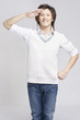 Yutaki Ong salutes