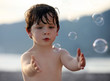 Foto: Boy with bubbles Boy with bubbles