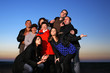 Happy family together