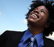 Smiling young businessman