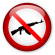 "No to Arms" sign / glassy button