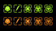 Vector set of industrial icons