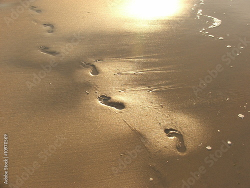 Photo : Foot prints Foot prints