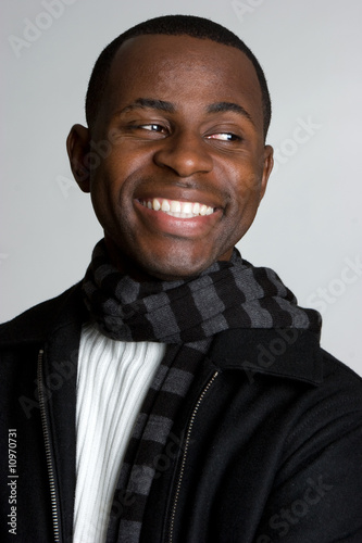 Photo: Smiling Winter Man Smiling Winter Man