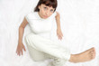 woman in white on white