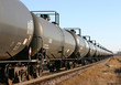 Unit train of ethanol tank cars
