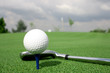 golf ball and Club view shade