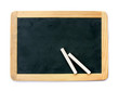 Blackboard and chalks