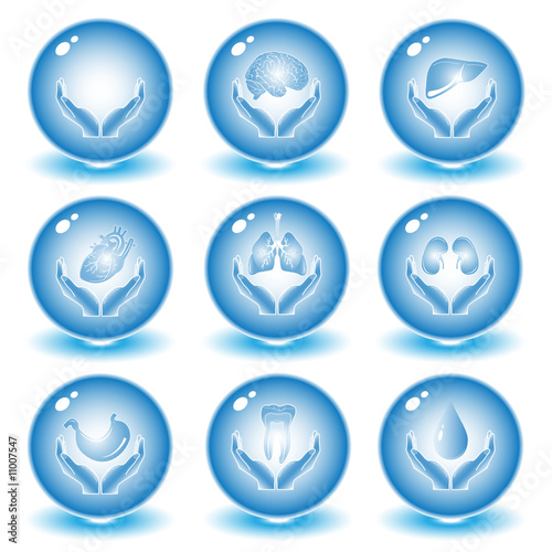 Vektor: Vector medical icons. Blue set. Simply change. Vector medical icons. Blue set. Simply change.