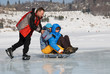 Crazy ice skating