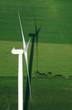 overview of windturbine and green meadow overview of windturbine and green meadow