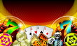 Illustration: gambling illustration with casino elements gambling illustration with casino elements