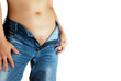 Unbuttoned jeans