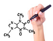 hand drawing molecule structure hand drawing molecule structure