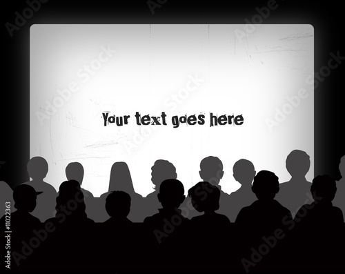 Illustration: Audience silhouettes Audience silhouettes
