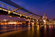 London Landmark, Millenium Bridge and St Pauls Cathedral London Landmark, Millenium Bridge and St Pauls Cathedral