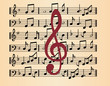 music notes background
