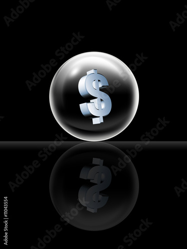 Illustration: Dollar bubble Dollar bubble