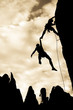 Team of climbers in danger.