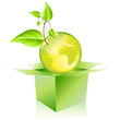 Green planet getting out of the box
