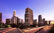 Foto: Los Angeles during rush hour at sunset Los Angeles during rush hour at sunset