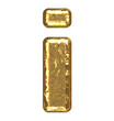 Golden font. Letter 'i'.Lower case.