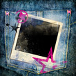 trendy background with instant frame trendy background with instant frame
